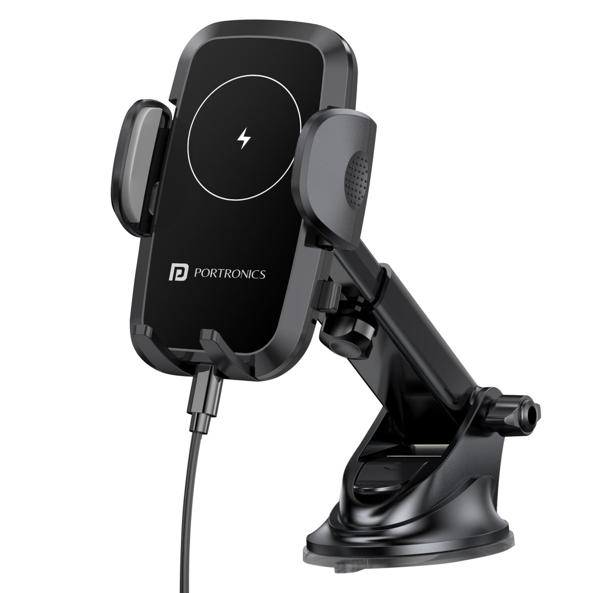 Buy Portronics Charge Clamp 2 Car Mobile Holder with Charger