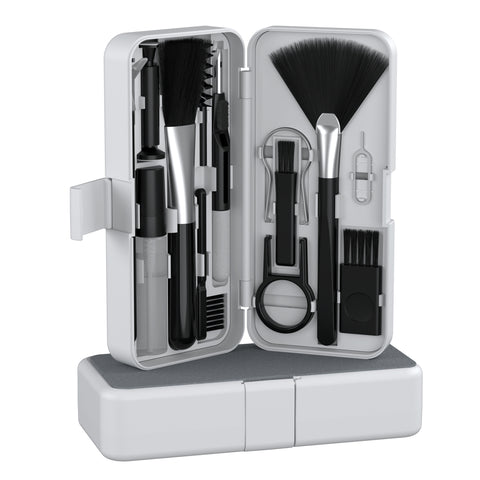 The Portronics Clean N 18-in-1 gadget cleaning kit. Curated to take care of different types of devices Smartphones, Tablets, Earbuds Desktops and Laptops.