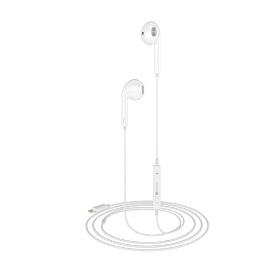 White Conch 40: Wired Earphones | headphone wired with 8 Pin Jack - Portronics