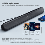 Portronics Sound slick 7 soundbar bluetooth speaker with many modes