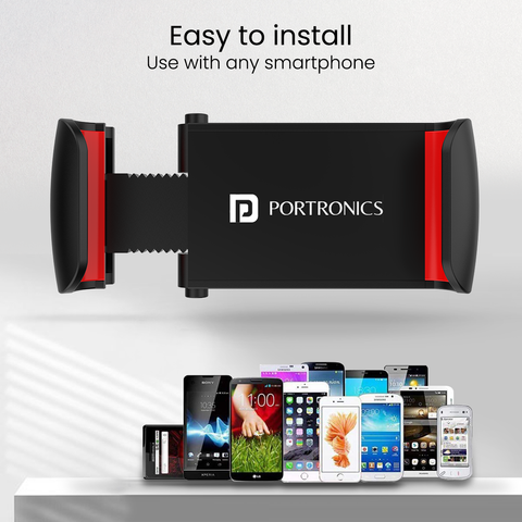 Portronics Clamp 2 Mobile stand for car 360° Rotational Body