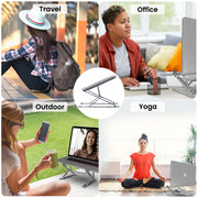 Portronics My Buddy K Pro Adjustable Portable Laptop Stand for Table 