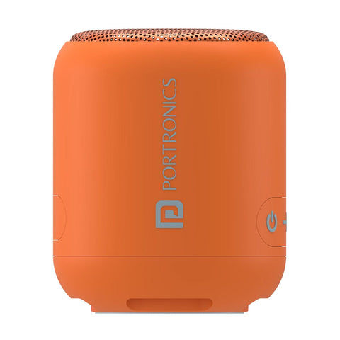 Portronics SoundDrum1 wireless portable bluetooth speaker Orange color