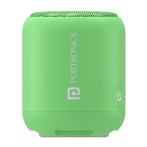 Portronics SoundDrum1 bluetooth wireless speaker green color