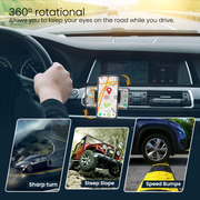 Portronics Clamp 2 Car Mobile stand 360° Rotational Body