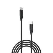Stop struggling with slow data transfers! The Konnect C1 cable has you covered with its high-speed data transfer capabilities with this Type-C to Type-C USB cable. black