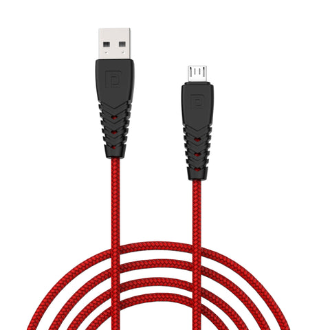Portronics Konnect B Micro USB Quick Charging Cable, red