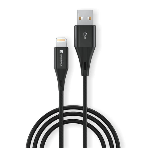Portronics KONNECT B+ Nylon Braided 8 Pin USB Cable