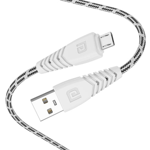 Portronics Konnect Spydr Micro USB Cable, white