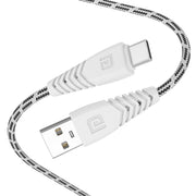 Portronics Konnect Spydr Type C Fast Charging Cable, white