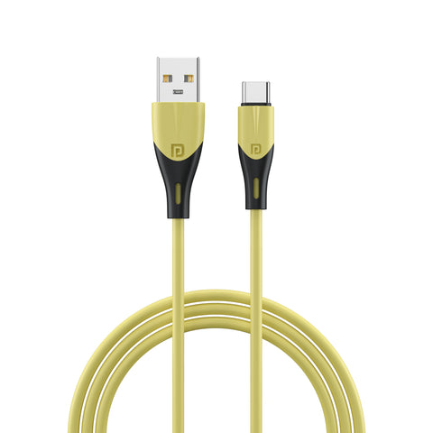 Portronics Konnect Way Type C Cable, yellow