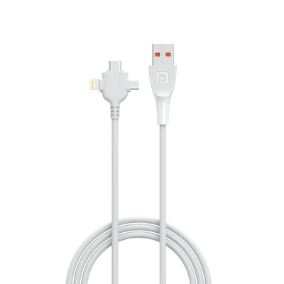 Portronics Konnect Spydr 3 with micro USB, 8 Pin and Type C cable