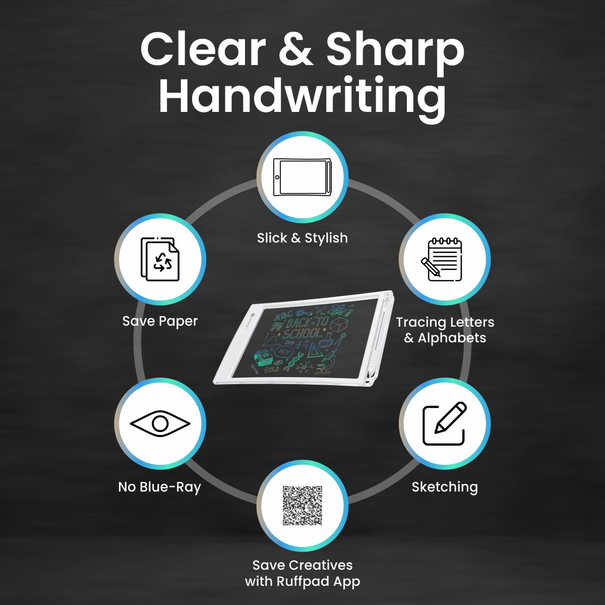 Buy Portronics Ruffpad One Digital Writing Pad with Transparent Screen