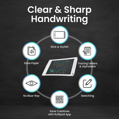 Portronics Ruffpad One LCD Writing Tablet with Transparent Screen 