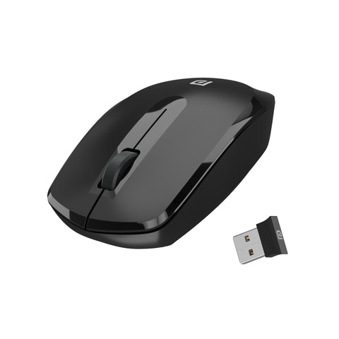 Portronics Toad 25 Wireless mouse with 10m range, USB,1200 DPI, black