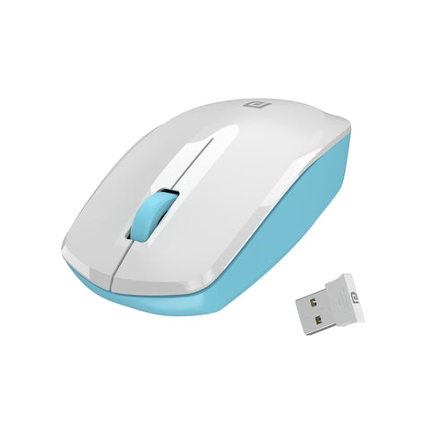 Portronics Toad 25 Wireless mouse with 10m range, USB,1200 DPI, white