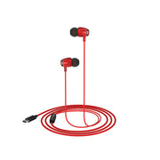 Conch 90-With its universal 3.5mm AUX jack, Portronics best earphones at discount, Red